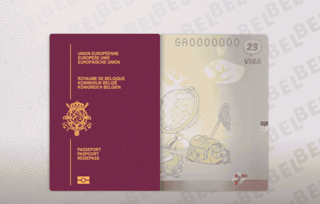 Egypt and Belgium Flags together