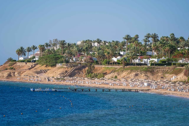 Coastal View Of Resorts In Sharm El Sheikh
