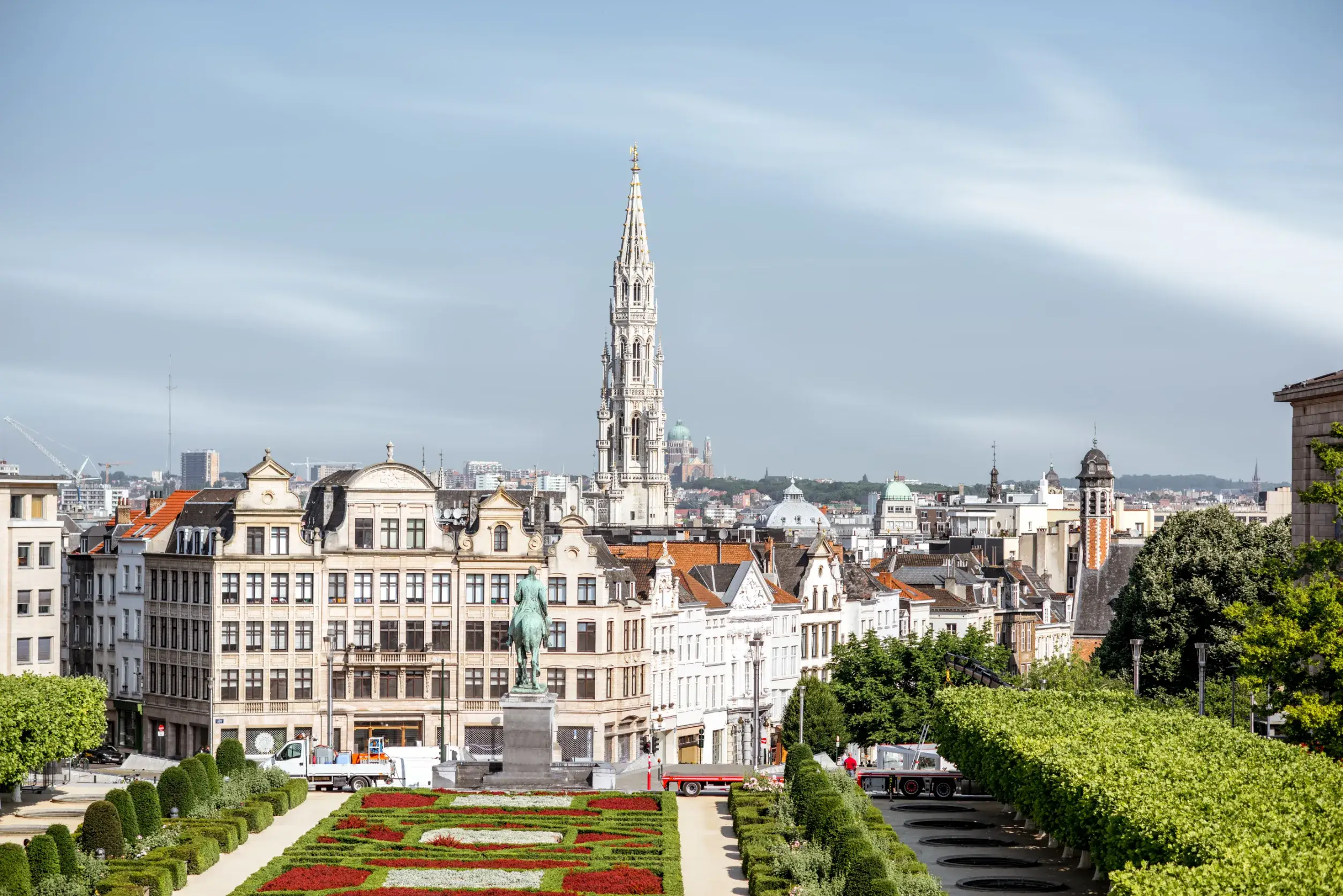 arts mountain square in brussels