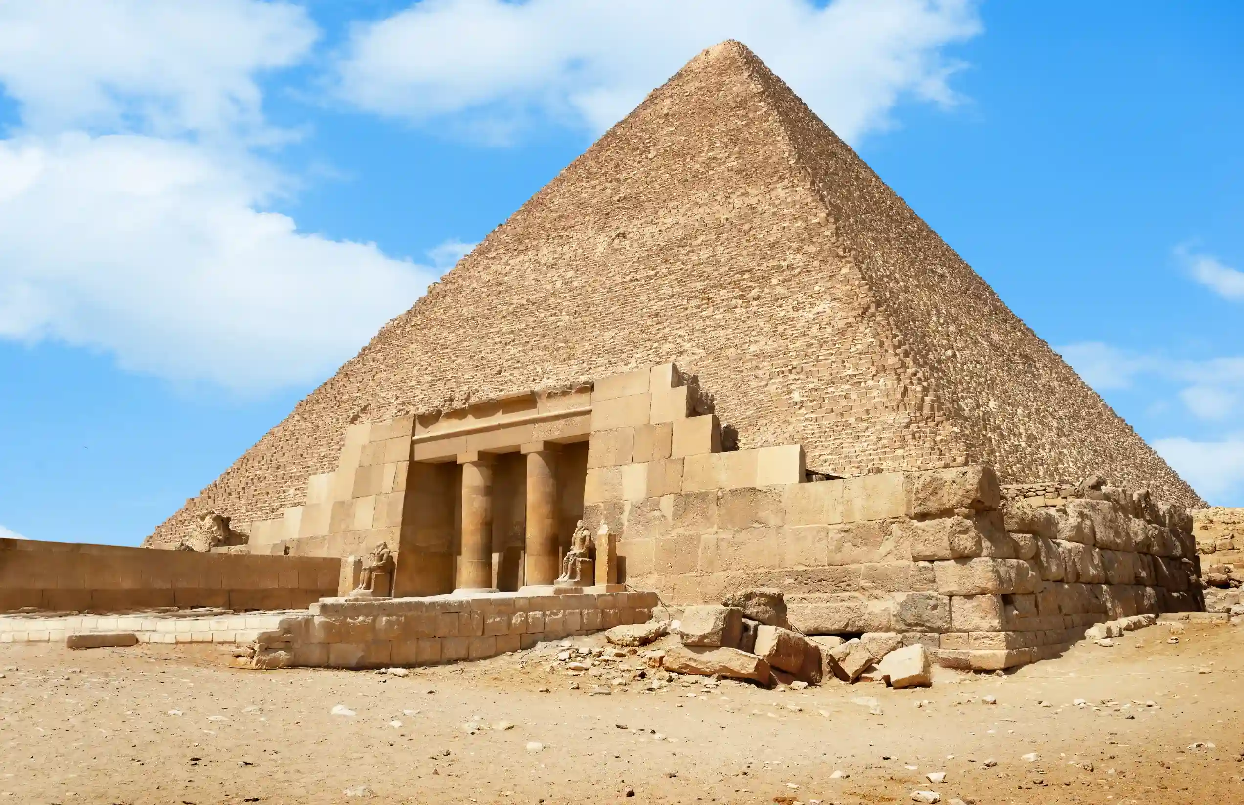 entrance to the pyramid