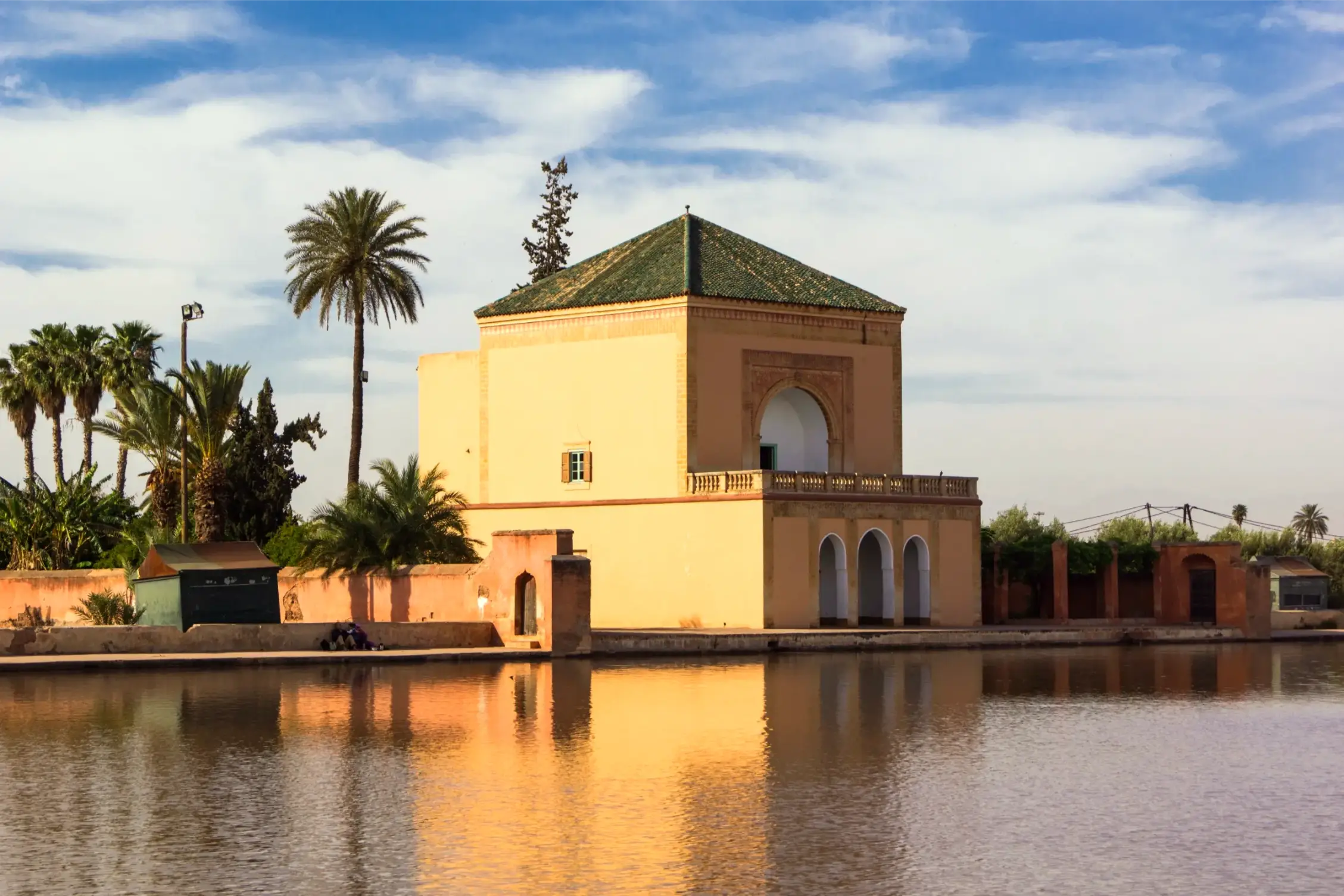 garden of the menara marrakech morocco