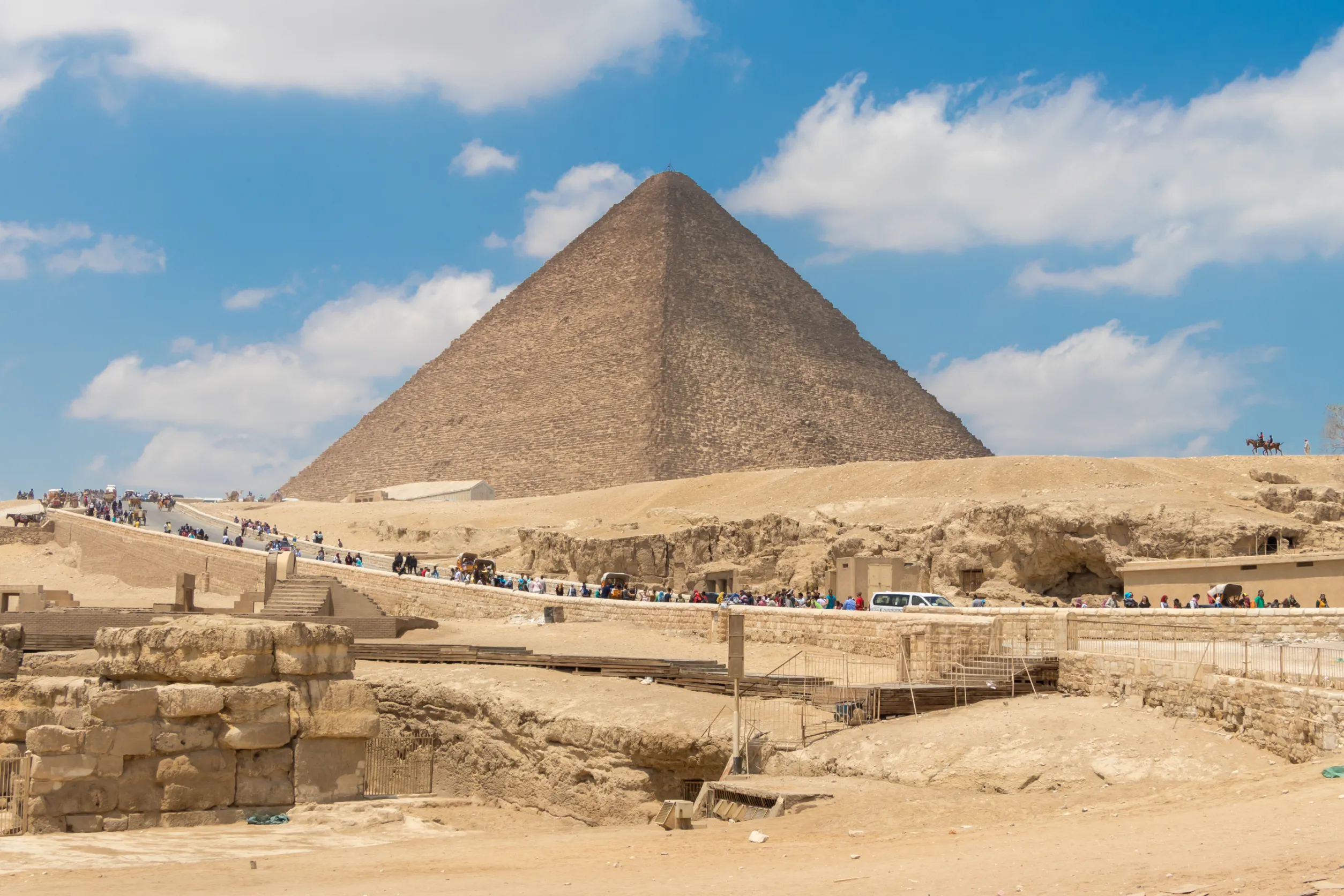 great pyramid of khufu or the pyramid of in egypt