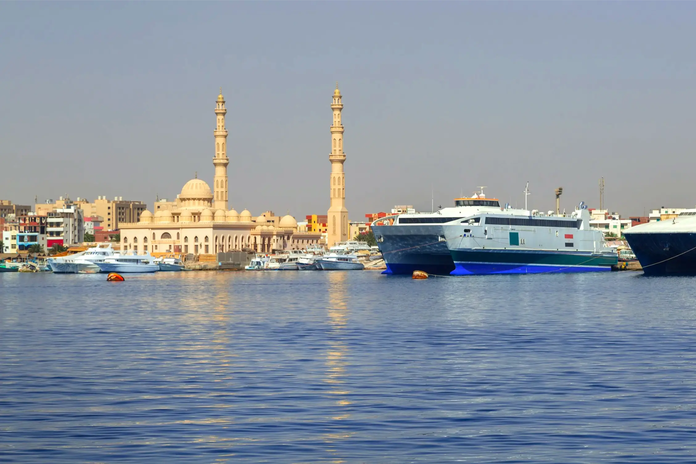 harbor of hurghada in egypt
