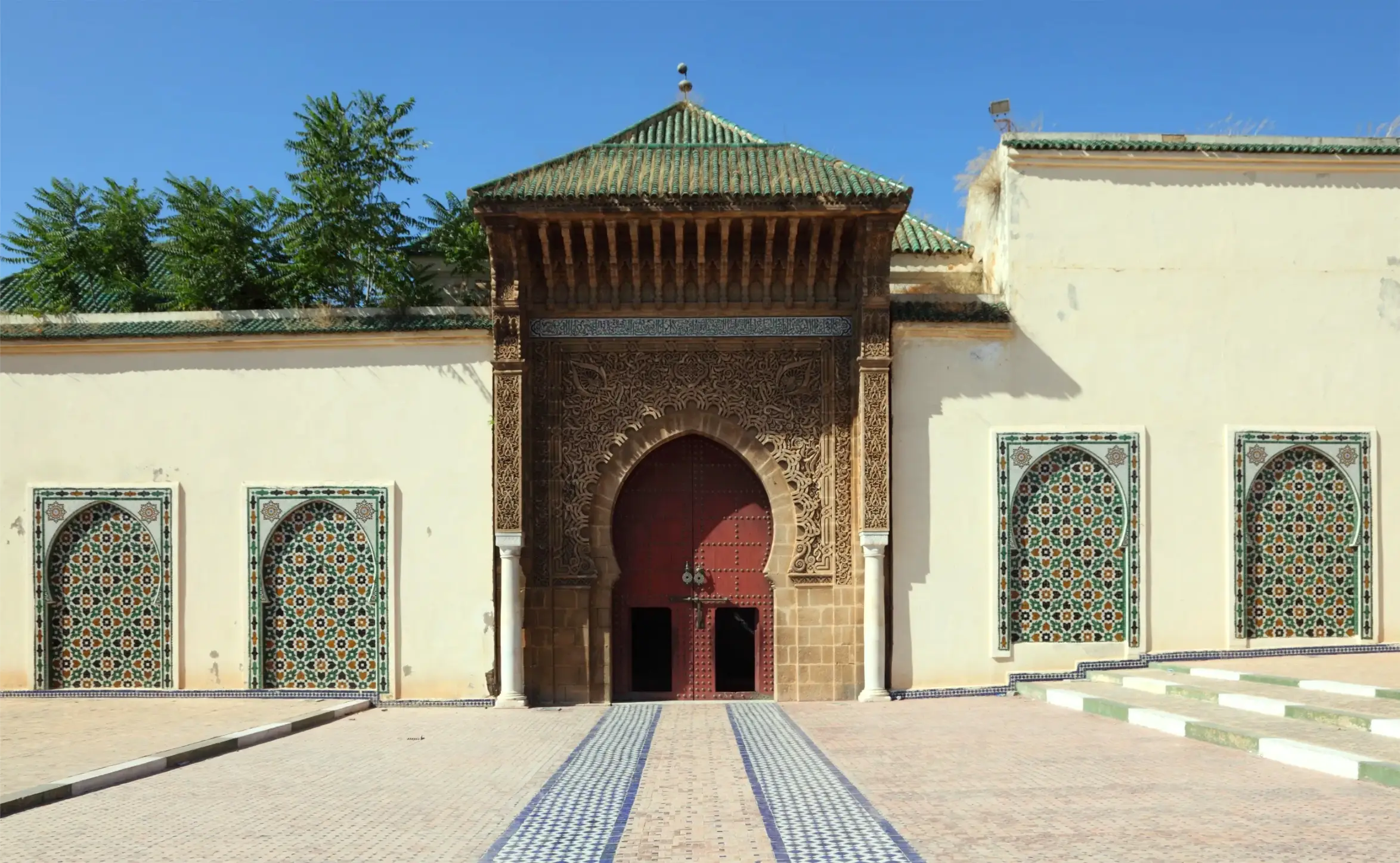 mausoleum of moulay ismail in meknes morocco