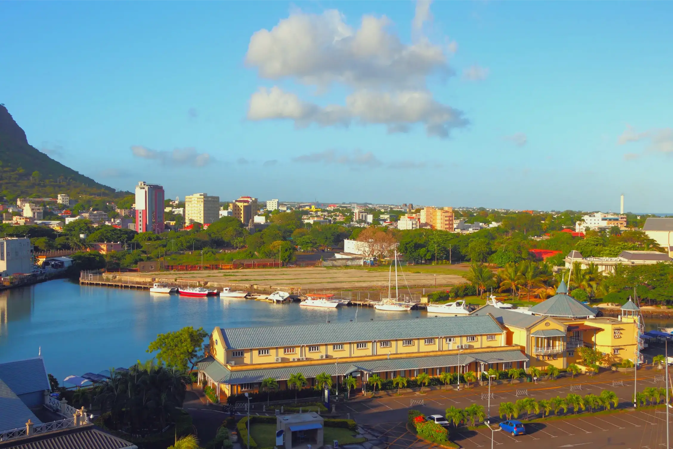 parking yacht club and city suburbs port louis mauritius