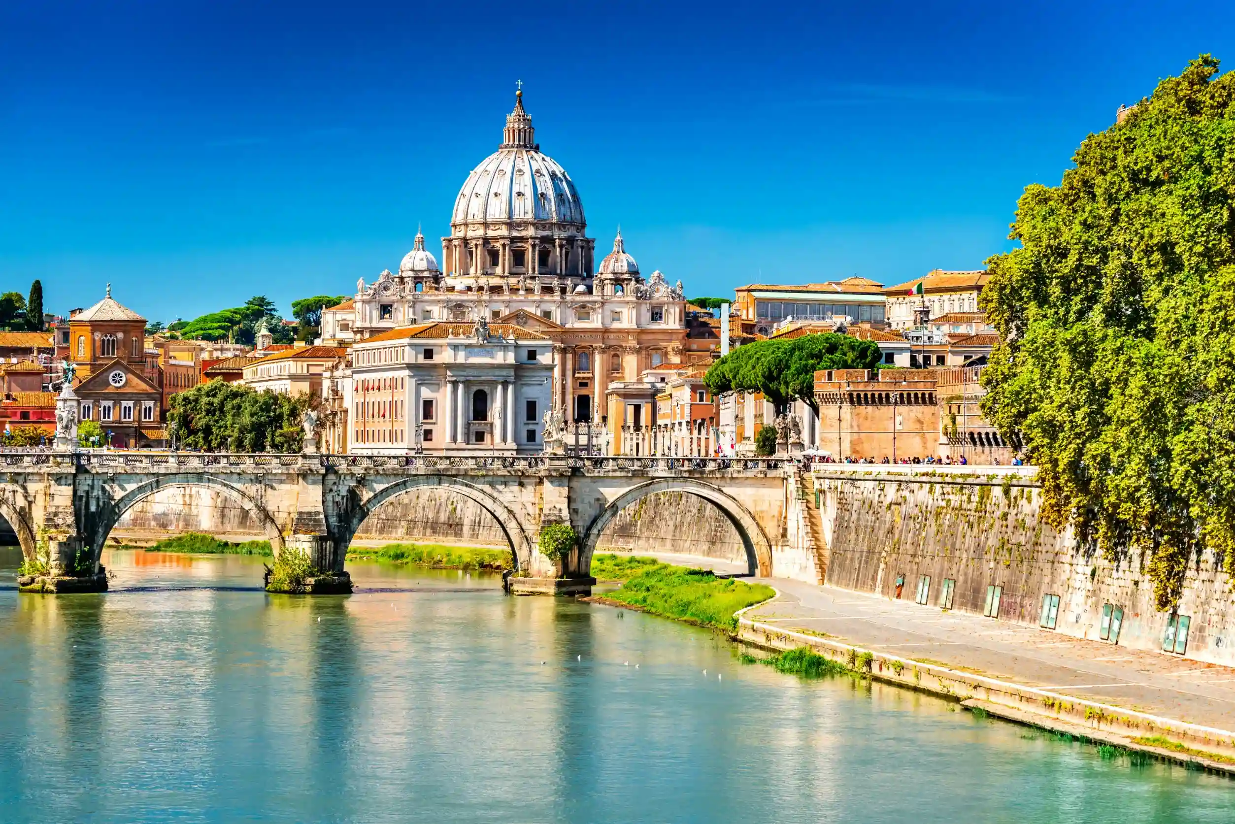 rome italy vatican dome of saint peter basilica