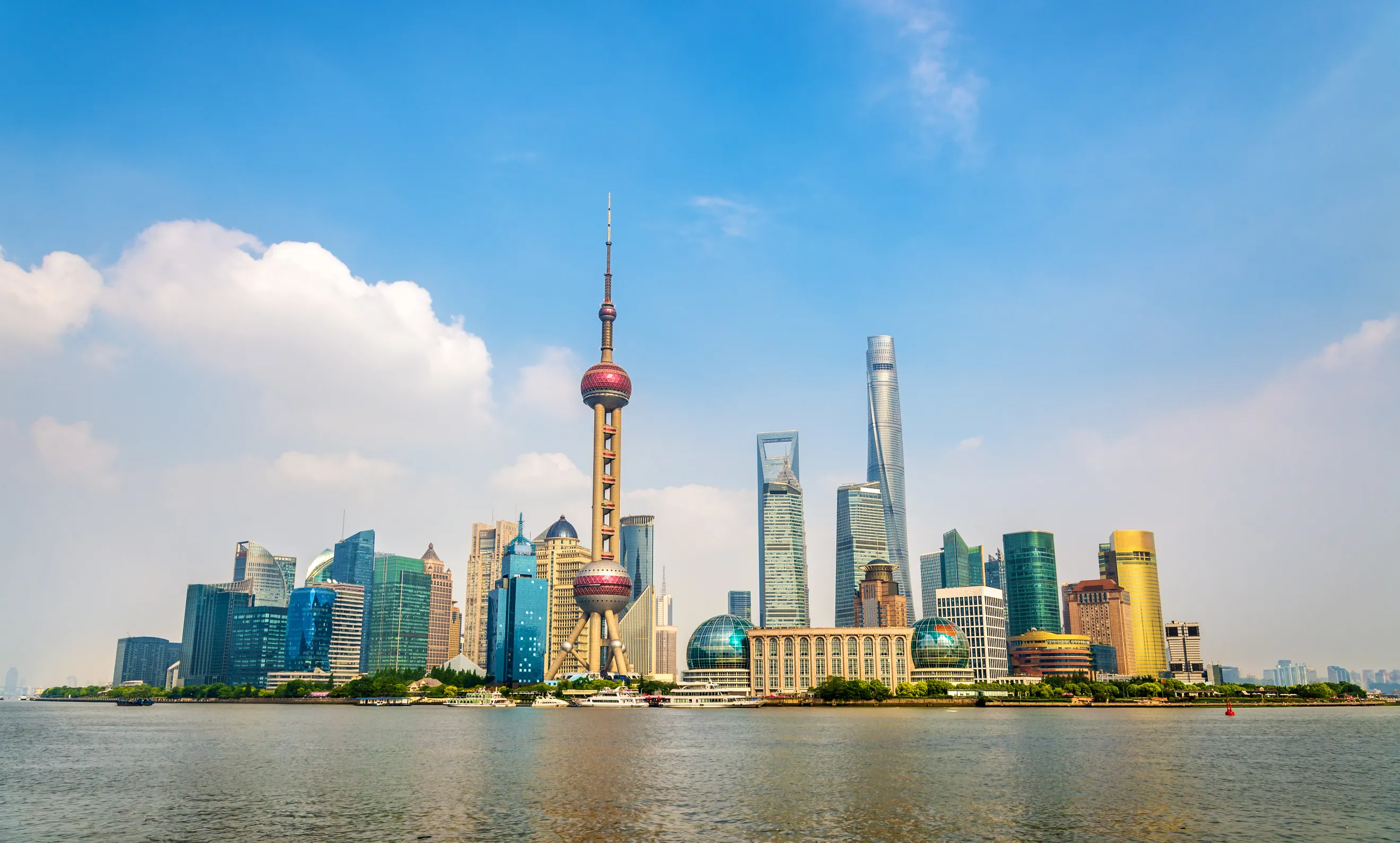 shanghai huangpu river in china