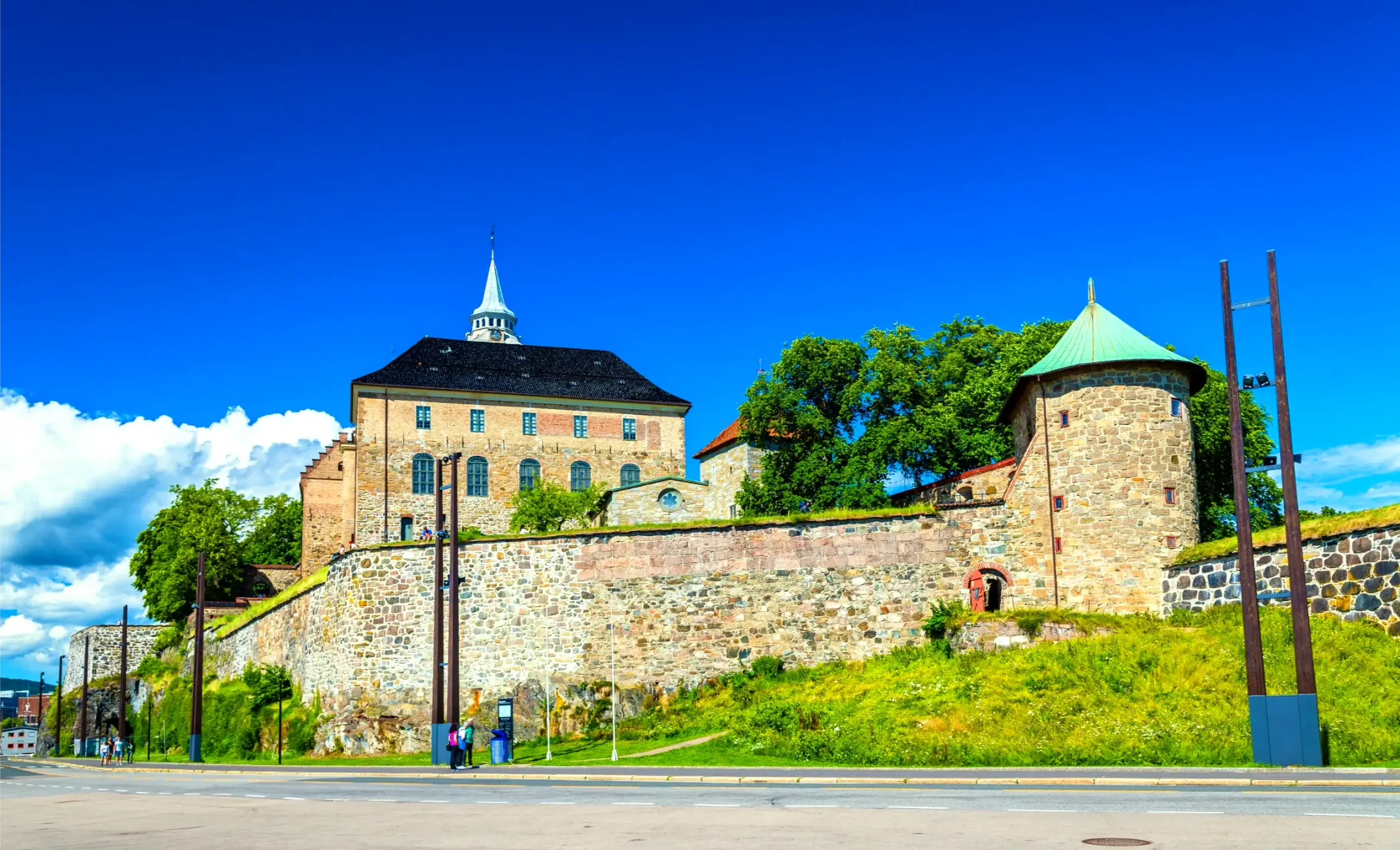the akershus fortress a medieval castle in oslo norway