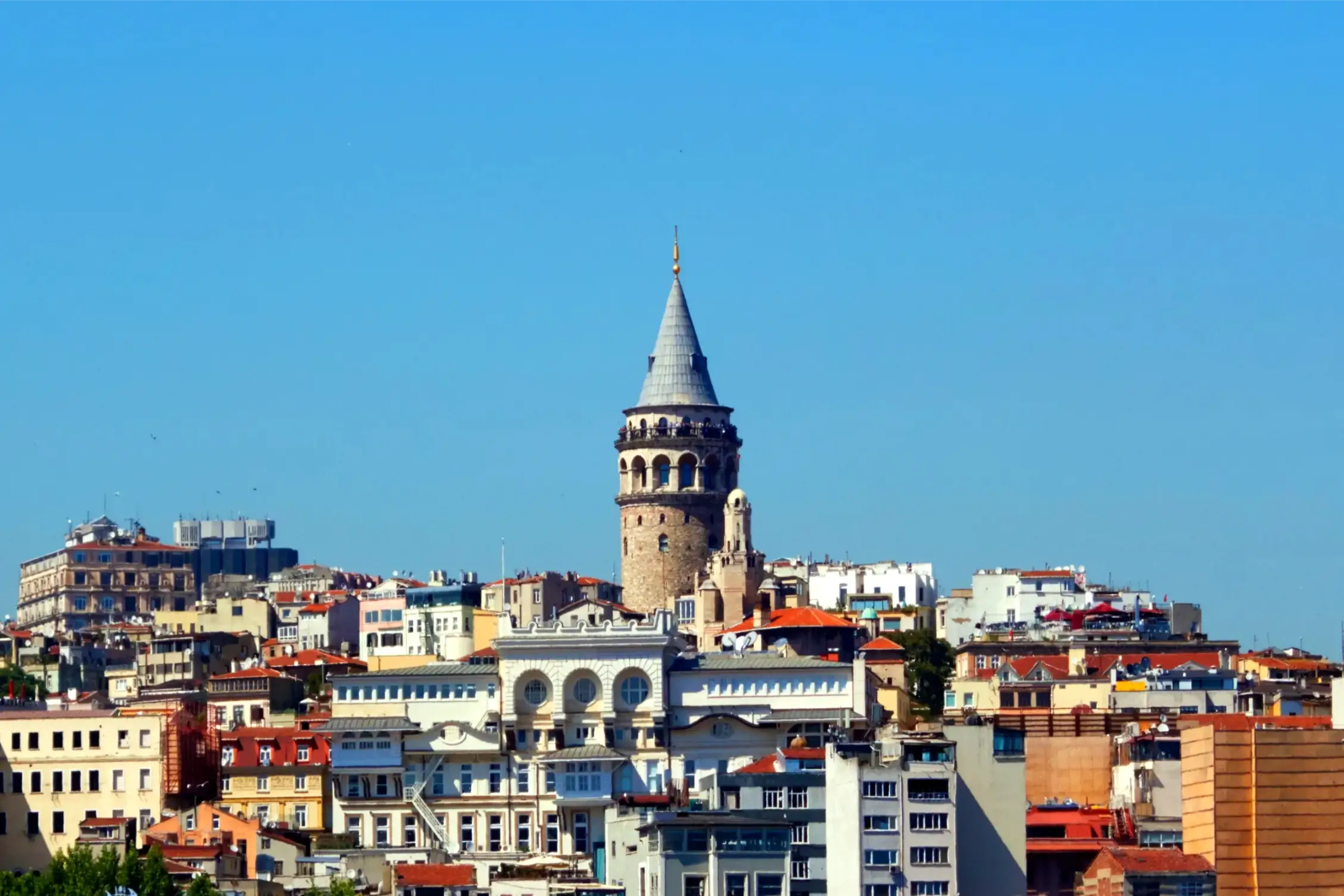 the galata tower in istanbul turkey