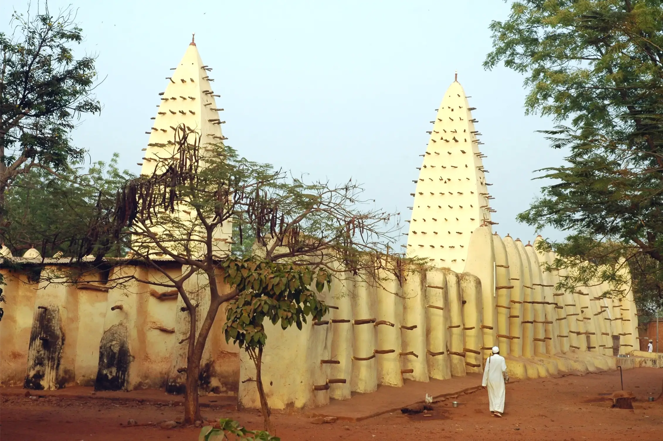 the grand mosque of bobo dioulasso in burkina faso