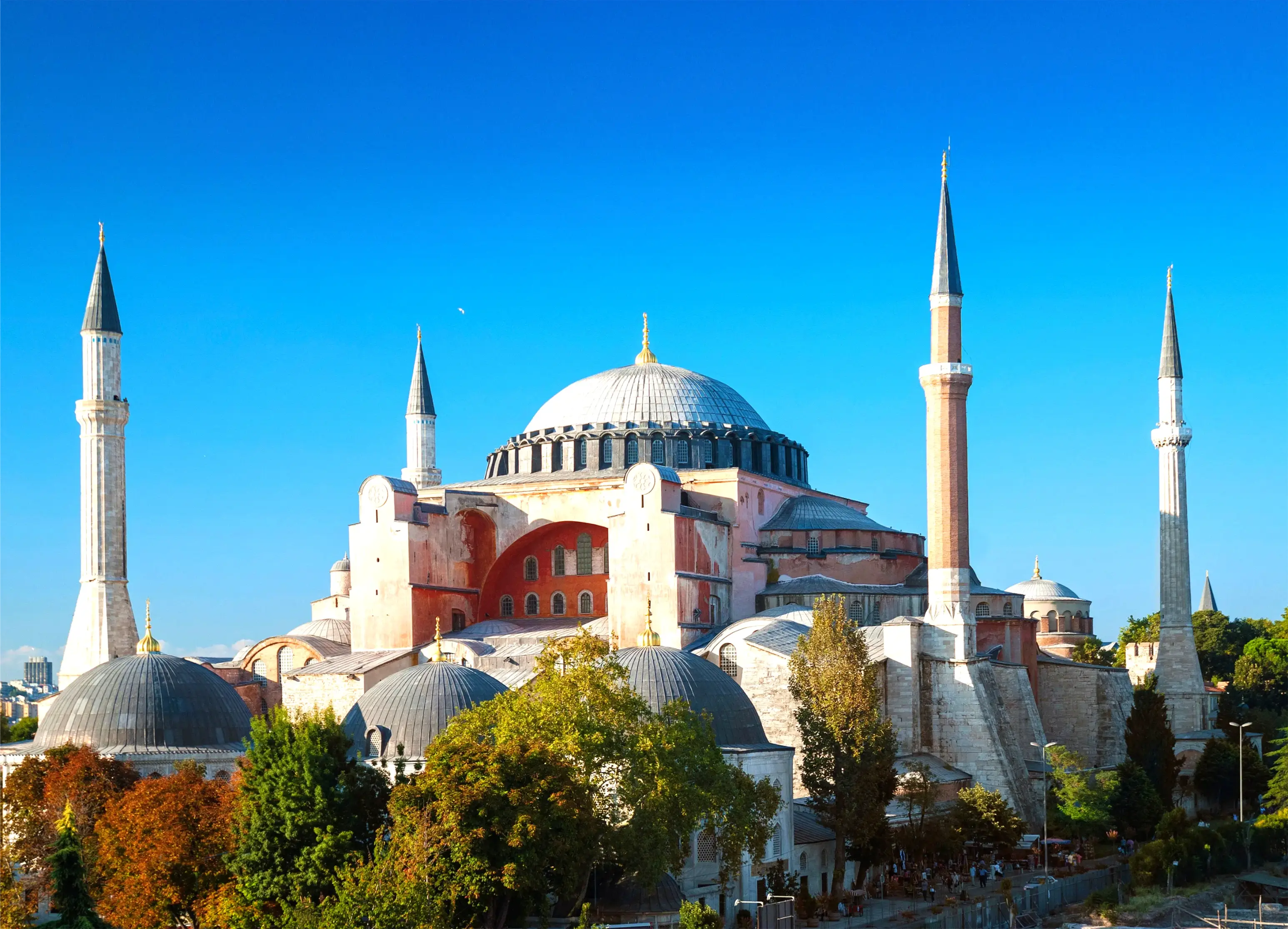 the haghia aya sofia mosque in istanbul turkey