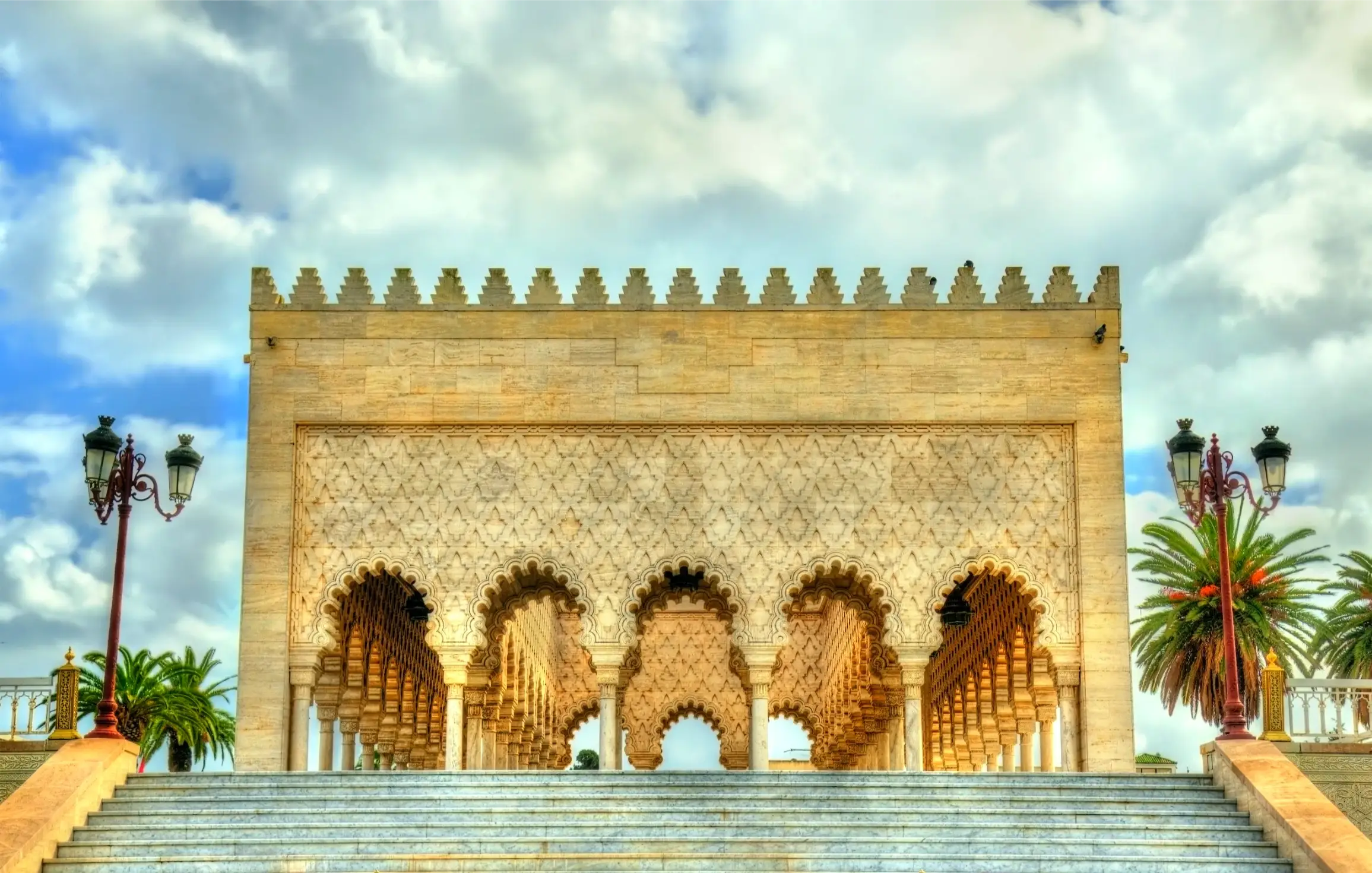 the mohammed historical building in rabat morocco