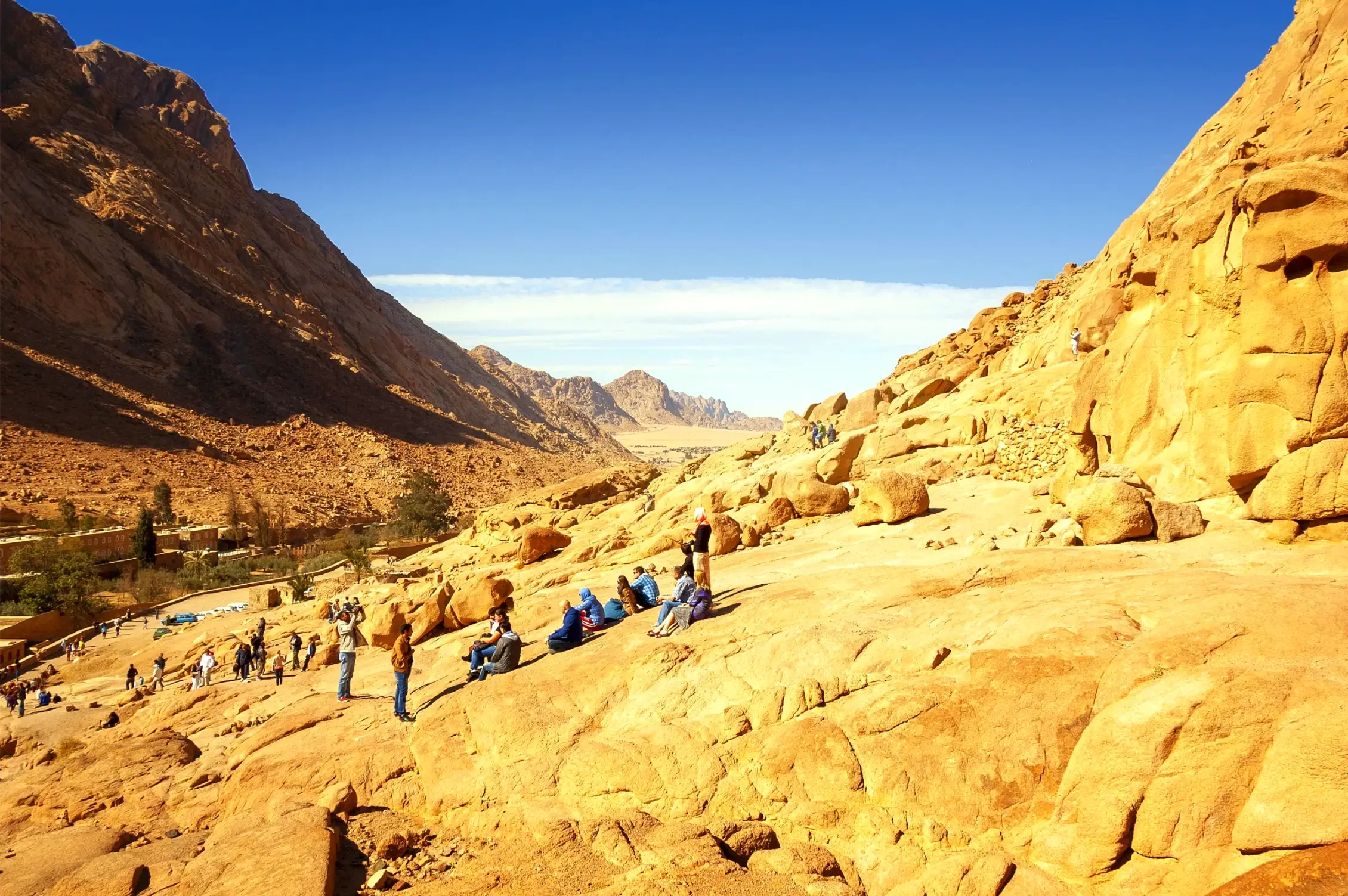the rocky desert in sharm el sheikh in egypt